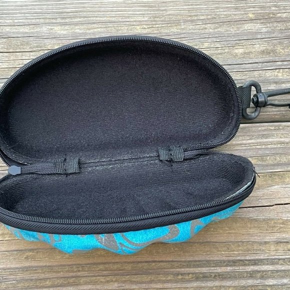 Empty case for Sunglasses Blue Hard Case Zip Up Case only - Picture 5 of 10